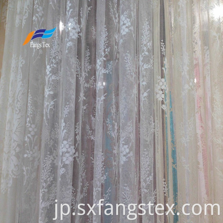 Polyester Embroidered Sheer Voile Upholstery Curtain Fabric 4